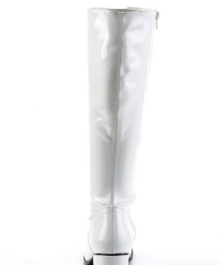 Funtasma Shoes Retro 302 Boots In White Patent