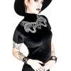 Restyle Serpent Twins Velvet Top Gothic