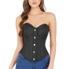Not Specified Livia Overbust Corset In Solid Brocade Gothic