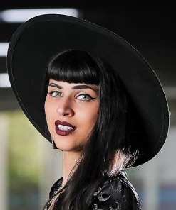 Wona Wide Brim Panama Sun Hat Unisex Vintage