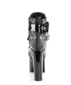 Demonia Torment Web Glow Ankle Booties