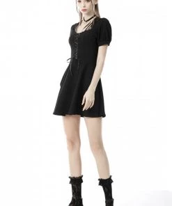 Dark In Love Gothic Laureen Lacey Mini Dress