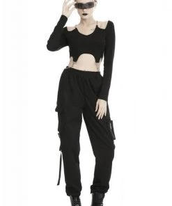 Dark In Love Gothic Punk Moto Joggers