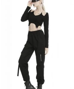Dark In Love Gothic Punk Moto Joggers
