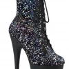 Pleaser Shoes Adore Holographic Splatter 7" Stiletto Heel