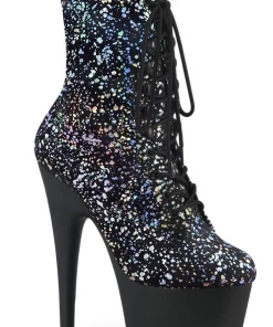 Pleaser Shoes Adore Holographic Splatter 7" Stiletto Heel