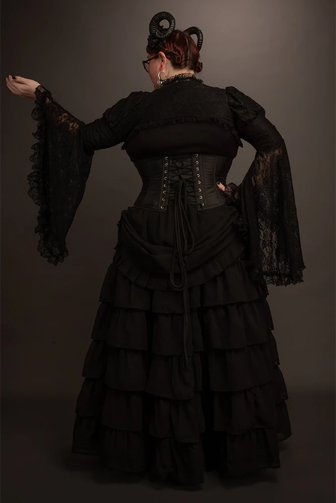 Subculture Corsets & Clothing Caelius Victorian Skirt In Midnight 2 Subculture Corsets & Clothing Caelius Victorian Skirt In Midnight