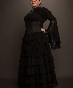 Subculture Corsets & Clothing Caelius Victorian Skirt In Midnight 5 Subculture Corsets & Clothing Caelius Victorian Skirt In Midnight