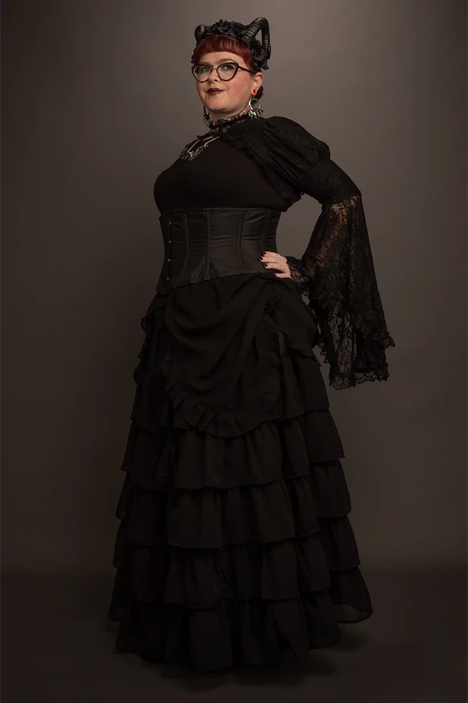 Subculture Corsets & Clothing Caelius Victorian Skirt In Midnight 3 Subculture Corsets & Clothing Caelius Victorian Skirt In Midnight
