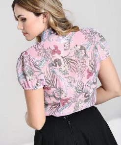 Hell Bunny Attina Mystic Mermaid Blouse Pinup