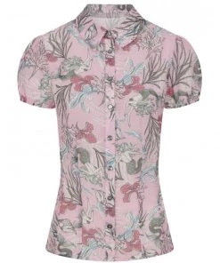Hell Bunny Attina Mystic Mermaid Blouse Pinup