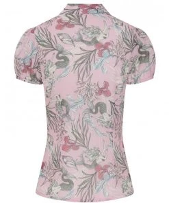 Hell Bunny Attina Mystic Mermaid Blouse Pinup