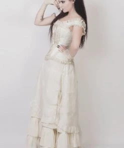 Not Specified Caelius Victorian Skirt In Ivory