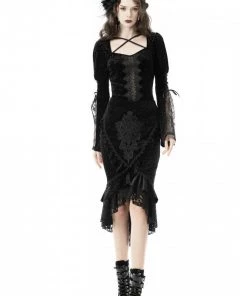 Dark In Love Gothic Miss Ernestine Fishtail Skirt 13 Dark In Love Gothic Miss Ernestine Fishtail Skirt