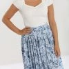 Hell Bunny Pinup Blue Birds Skirt