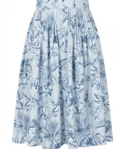 Hell Bunny Pinup Blue Birds Skirt