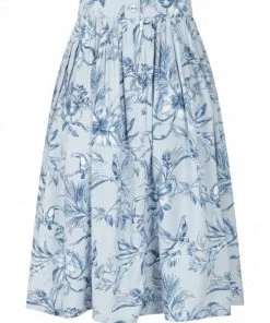 Hell Bunny Pinup Blue Birds Skirt