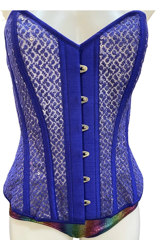 The Corset Company Corsets Budding Rose Mesh Overbust Corset 1 The Corset Company Corsets Budding Rose Mesh Overbust Corset