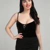 Collectif Xia Velvet Tank Top Gothic