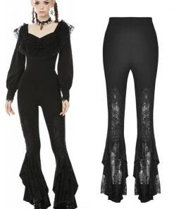 Dark In Love Nightshadow Flare Leggings Gothic
