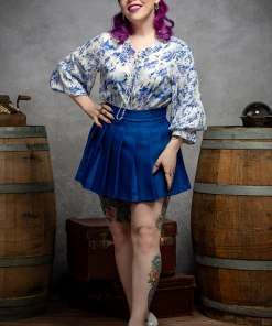 Dear Lover Flowy Floral Blouse Pinup
