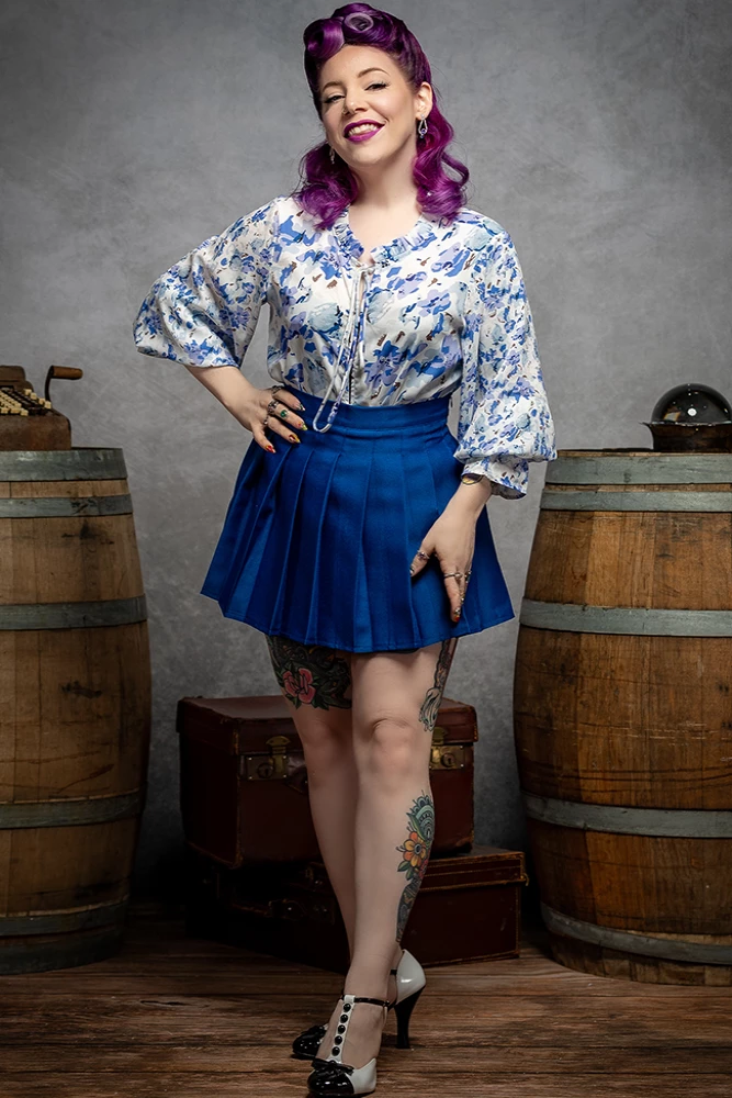 Dear Lover Flowy Floral Blouse Pinup 1 Dear Lover Flowy Floral Blouse Pinup