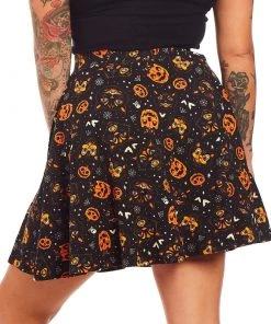 Sourpuss Gothic Classic Halloween Skater Skirt 5 Sourpuss Gothic Classic Halloween Skater Skirt