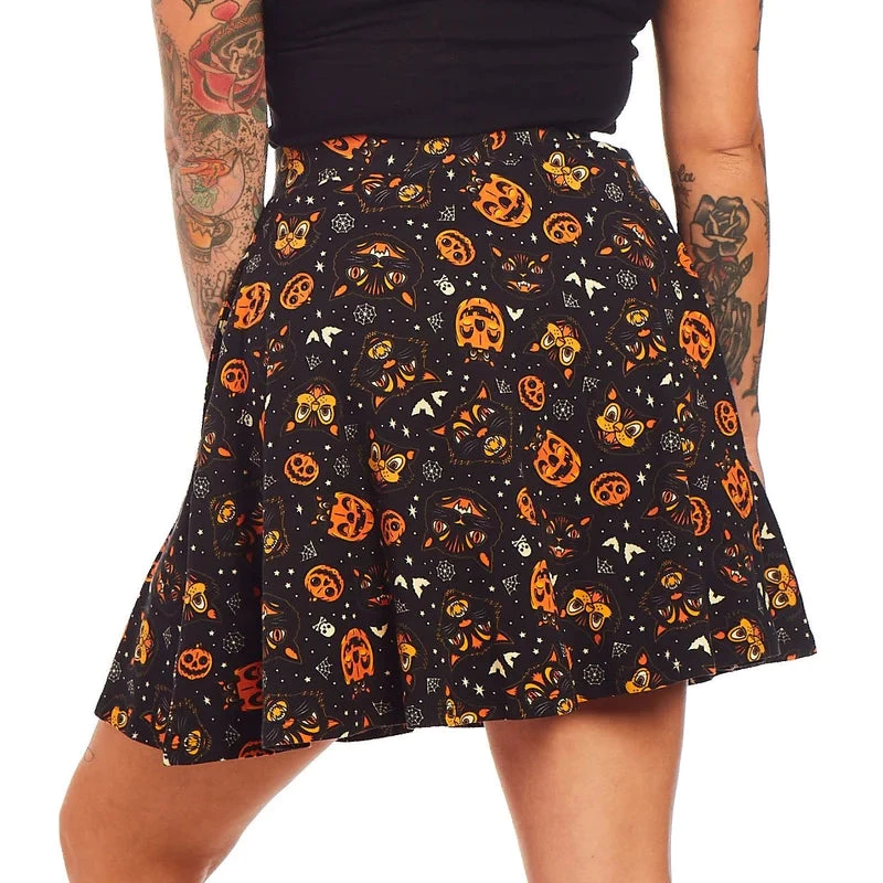 Sourpuss Gothic Classic Halloween Skater Skirt 3 Sourpuss Gothic Classic Halloween Skater Skirt
