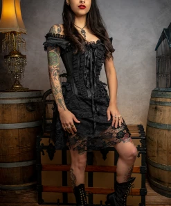 Subculture Corsets Helena Corset Dress In Satin