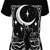 Restyle Cat Crescent T-Shirt