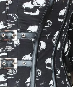 The Corset Company Creature Skulls Quarter-Sleeve Overbust