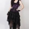 Subculture Corsets & Clothing Plus Size Feofil Burlesque Skirt In Midnight