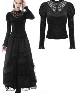 Dark In Love Gothic Miss Ernestine Top
