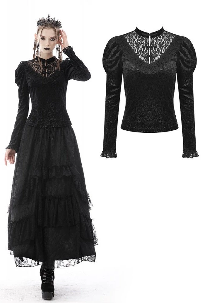 Dark In Love Gothic Miss Ernestine Top 1 Dark In Love Gothic Miss Ernestine Top