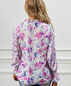 Dear Lover Flowy Floral Blouse Pinup 6 Dear Lover Flowy Floral Blouse Pinup