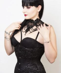 Not Specified Esther Mesh Beaded Underbust Corset Corsets 6 Not Specified Esther Mesh Beaded Underbust Corset Corsets
