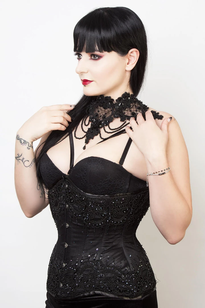 Not Specified Esther Mesh Beaded Underbust Corset Corsets 3 Not Specified Esther Mesh Beaded Underbust Corset Corsets