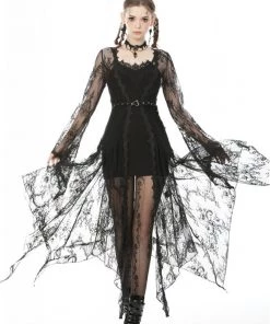 Dark In Love Gothic Obsidian Moon Fall Robe