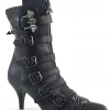 Demonia Nocturne Bats Heel Booties Gothic