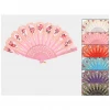 Not Specified Floral Glitter Hand Fan