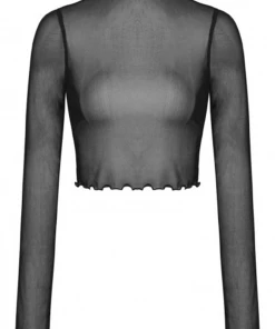 Dark In Love Nina Transparent High-Neck Top Gothic