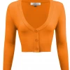 MAK Marianne's Bolero Cardigan In Oranges