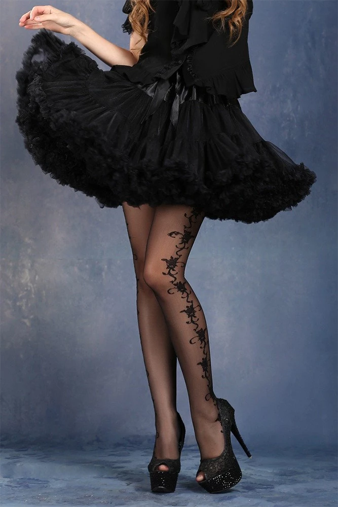 Dark In Love Gothic Black Lolita Pettiskirt 1 Dark In Love Gothic Black Lolita Pettiskirt
