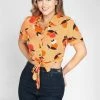 Collectif Sammy Apricot Blouse