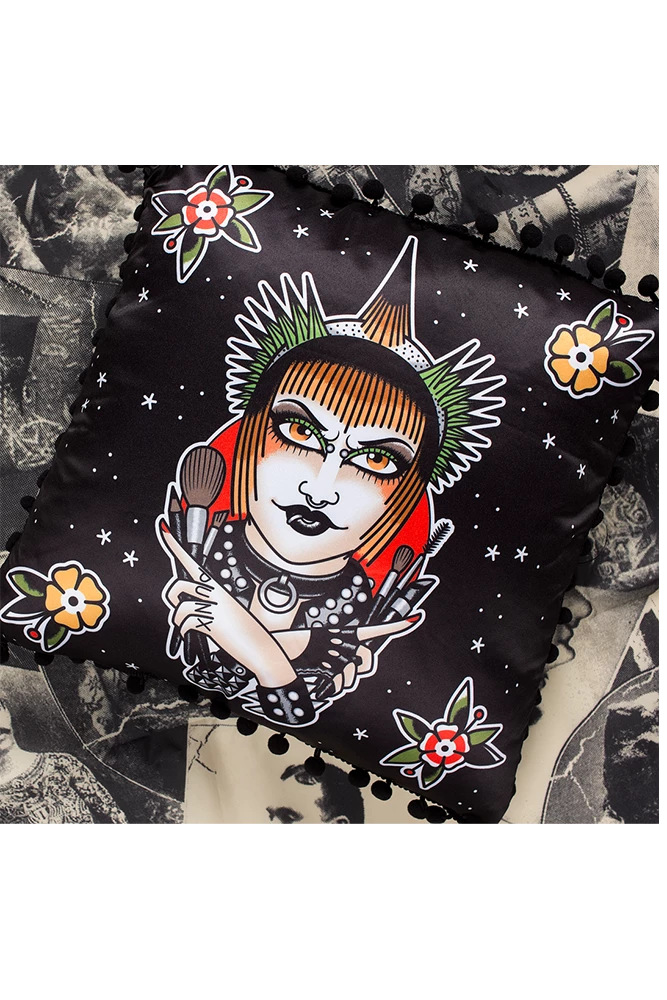 Sourpuss Retro Spooky Throw Pillow Home Decor 1 Sourpuss Retro Spooky Throw Pillow Home Decor