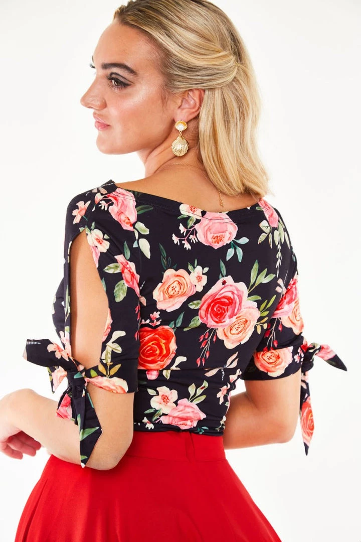 Voodoo Vixen Rosalee Floral Knit Top 3 Voodoo Vixen Rosalee Floral Knit Top