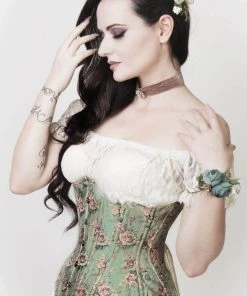 Subculture Corsets & Clothing Versailles Corset In Moss Floral