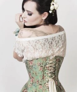 Subculture Corsets & Clothing Versailles Corset In Moss Floral 6 Subculture Corsets & Clothing Versailles Corset In Moss Floral