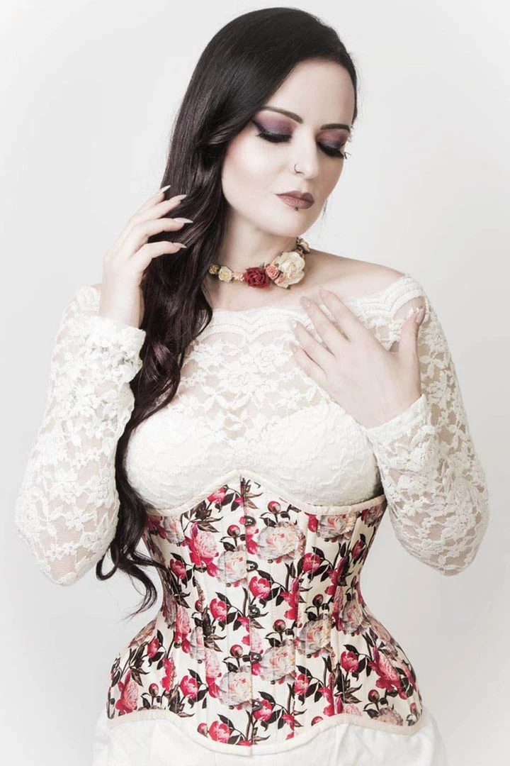 Subculture Corsets & Clothing Versailles Corset In Aurora Floral 1 Subculture Corsets & Clothing Versailles Corset In Aurora Floral