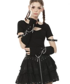 Dark In Love The Locomotive Rebel Wool Gloves Gothic